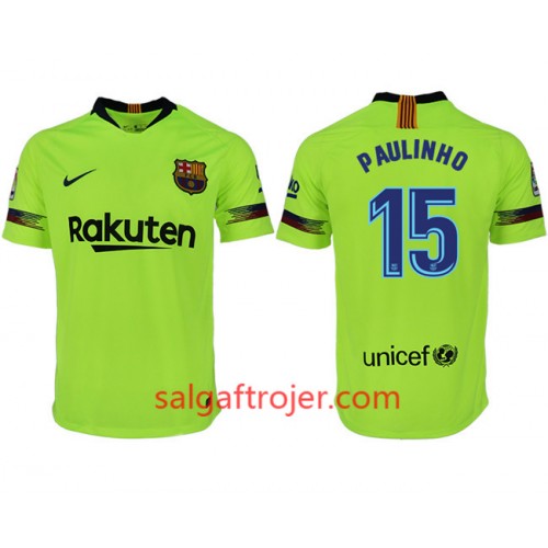 FC Barcelona Fodboldtrøjer PAULINHO 15 Udebanesæt 2018/19 Kort ærmer FC Barcelona Fodboldtrøjer PAULINHO 15 Udebanesæt 2018/19 Kort ærmer